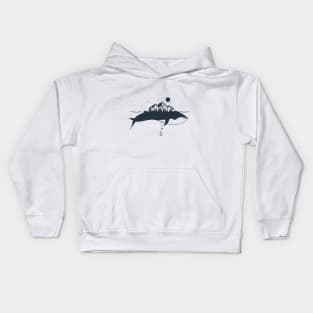 Whale And Mountains Kids Hoodie